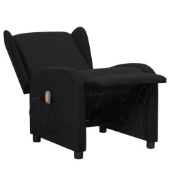 Fauteuil de massage Noir Tissu