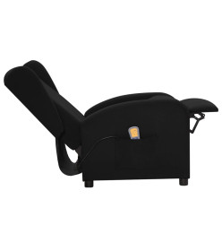 Fauteuil de massage Noir Tissu